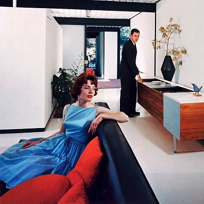 Throughout the 50's and into the 60's architecture and home furnishings are modernized with sleek lines and a new style that is later termed the Mid Century Modern design movement.