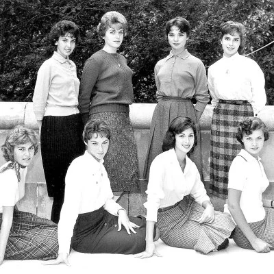 American college girls in 1959.
