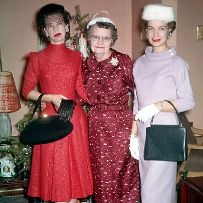 Heading out at Christmas 1961.