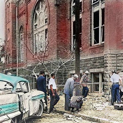 Four young girls are killed in an explosion when Ku Klux Klan members dynamite a Baptist Church in Birmingham, Alabama causing wide public outrage and condemnation for the action.