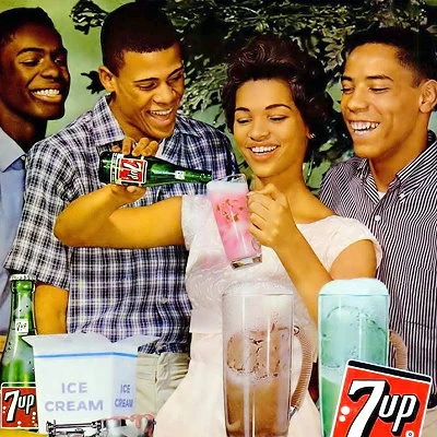 1963 advertisement for 7-Up soda.