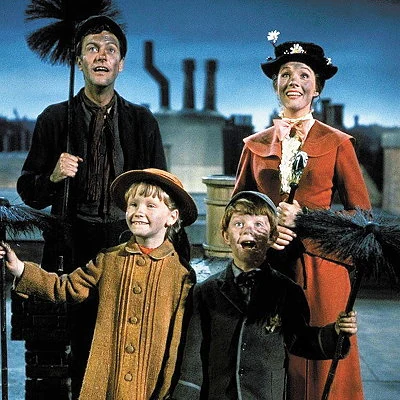 The Disney film version of Mary Poppins is released in 1964 starring Julie Andrews and Dick Van Dyke.