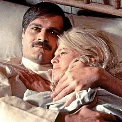 Julie Christie and Omar Sharif in the film Doctor Zhivago directed by David Lean.