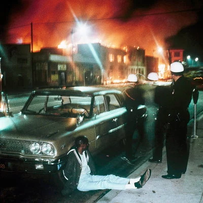 Several days of burning and looting follow allegations of police brutality in the Watts area of Los Angeles.