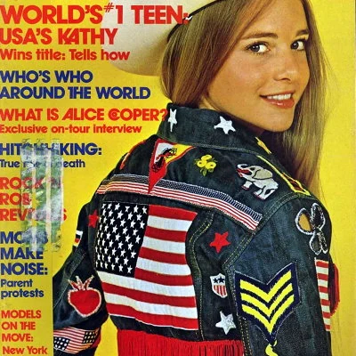 November 1972 Teen Magazine cover.