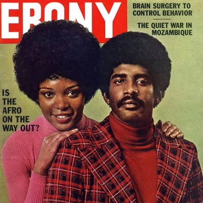 1973 Ebony Magazine cover Is The Afro On The Way Out?
