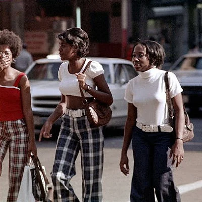 Street scene in Boston, Massachusetts 1973.