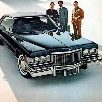 1975 detail from Cadillac Eldorado advertisement.