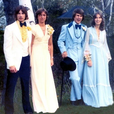1977 high school prom photo.
