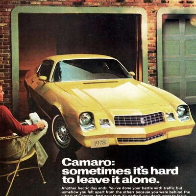 1978 Chevrolet Camaro advertisement.