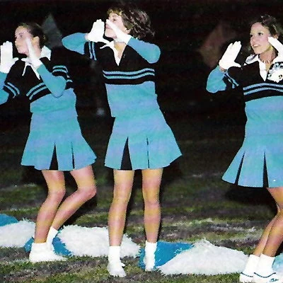 Pom Pom squad at Guilford, Connecticut High School.
