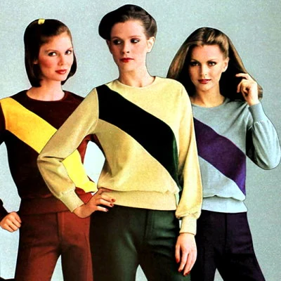 Stylish sweaters from the 1980 Sears Catalog.
