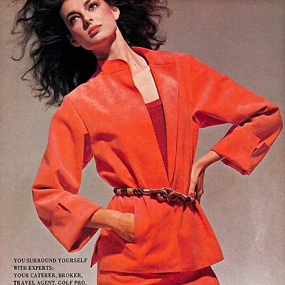 1981 fashion advertisement for Adolph Schuman.
