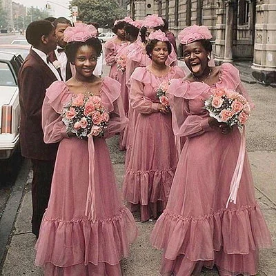 Wedding party Harlem, New York City 1983.