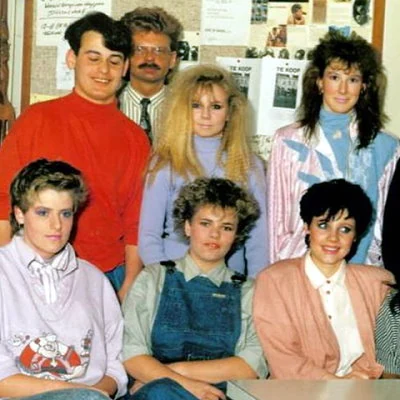 A group of college students in the Netherlands 1988.