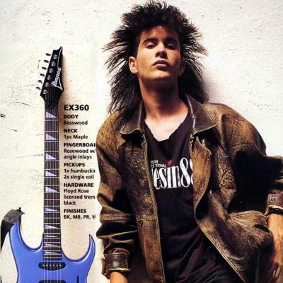 Detail from an Ibanez Guitar catalog.