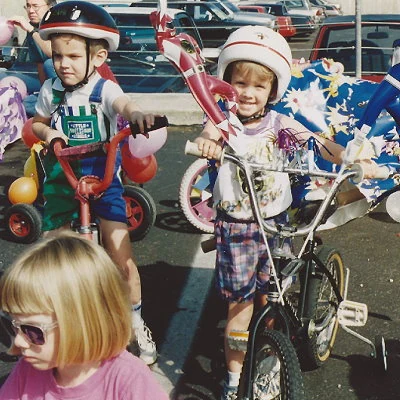 Children's bicycle parade 1995.