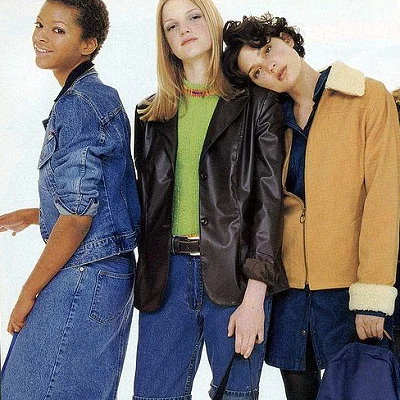 August 1996 fashion spread from Seventeen Magazine.