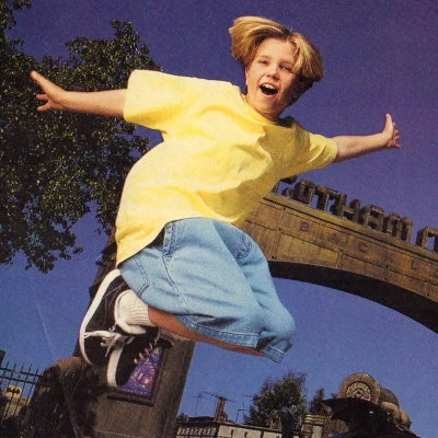 Detail from a magazine ad for Six Flags Amusement Parks.