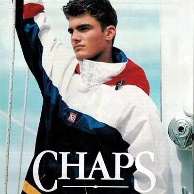 Advertisement for Ralph Lauren's Chaps brand.
