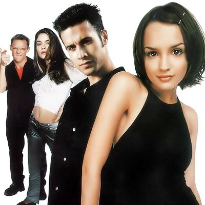 The cast of the teen romantic comedy film She's All That starring Freddie Prinze Jr. and Rachael Leigh Cook, among others.